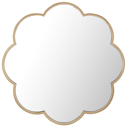 SAFAVIEH Flor 32-inch Gold Scalloped Wall Accent Mirror - 28 x 1 x 28 - 28Wx1Dx28H