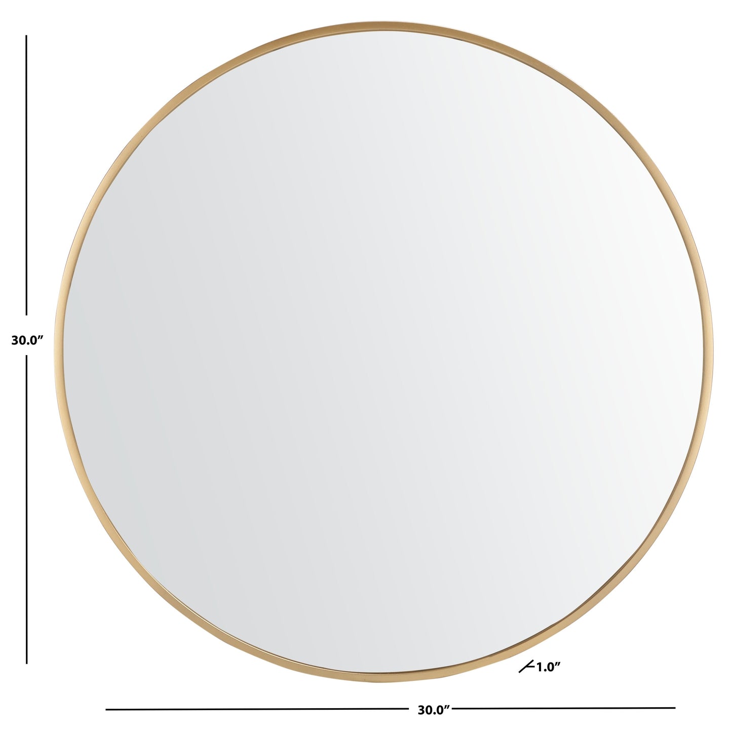 SAFAVIEH Rinlon 30-inch Round Gold Mirror - 30W x 1D x 30H