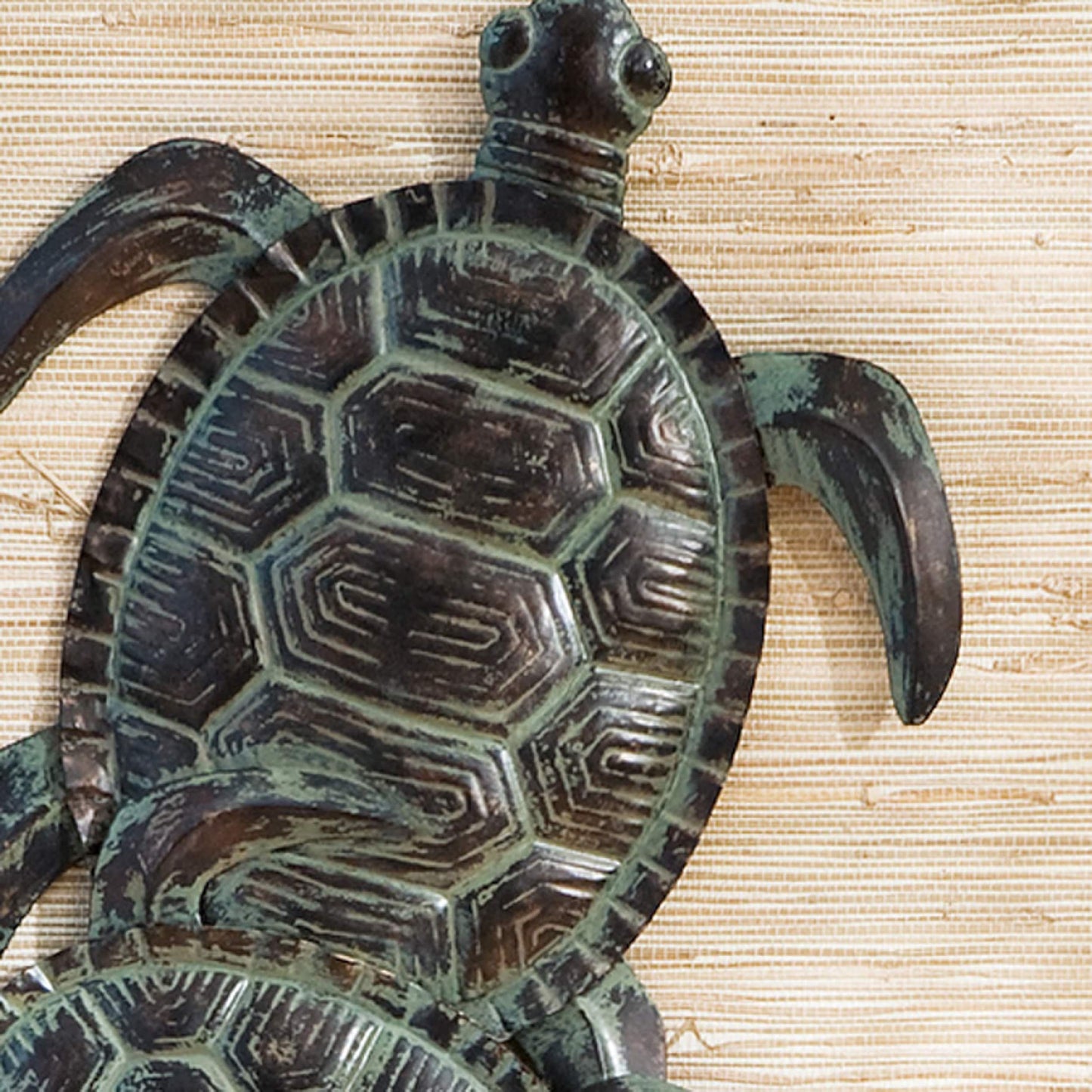 SEI Furniture Castine Turtle Metal Wall Hanging Sculpture