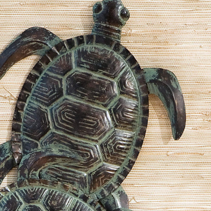 SEI Furniture Castine Turtle Metal Wall Hanging Sculpture