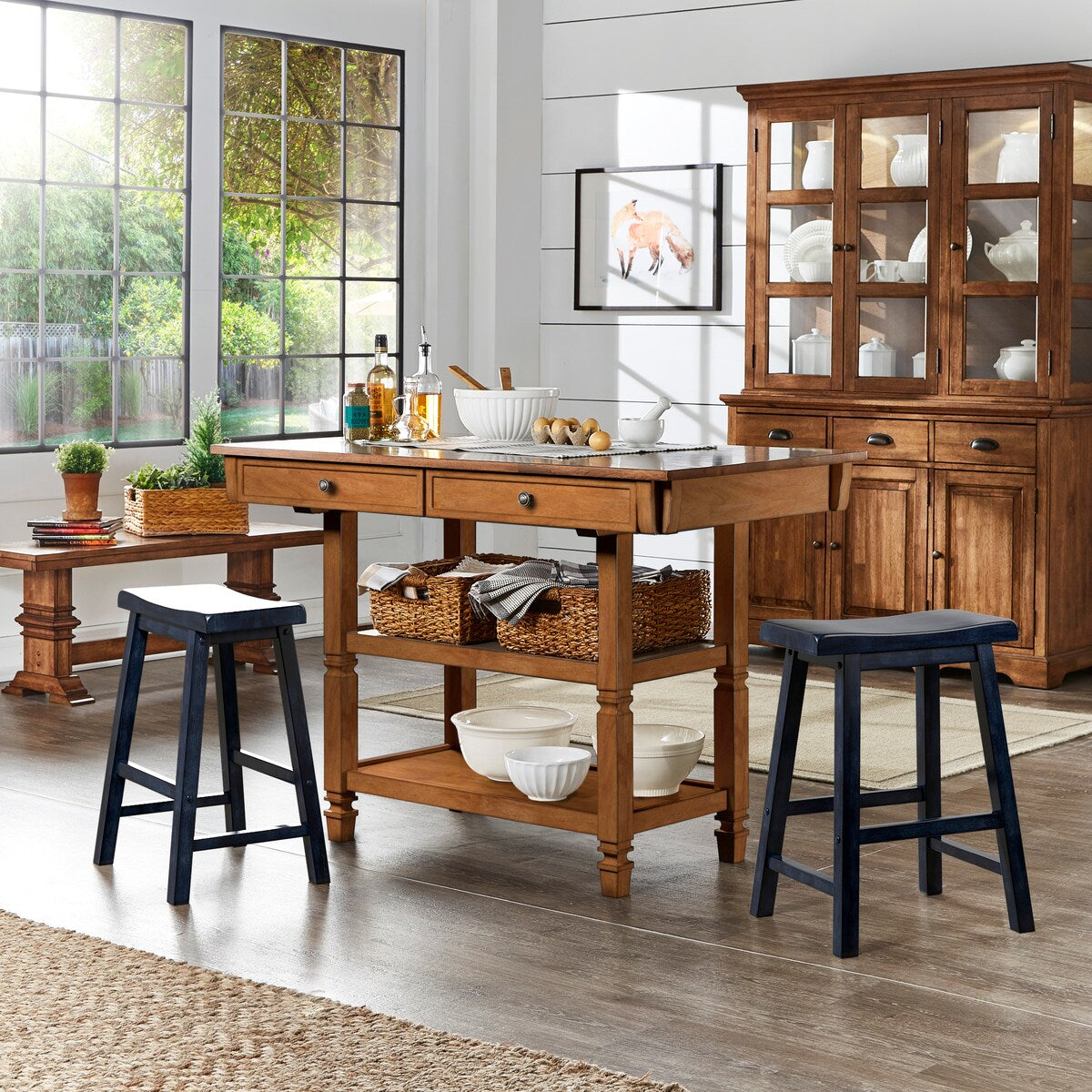 Salvador II Counter Backless Stools (Set of 2) by iNSPIRE Q Classic