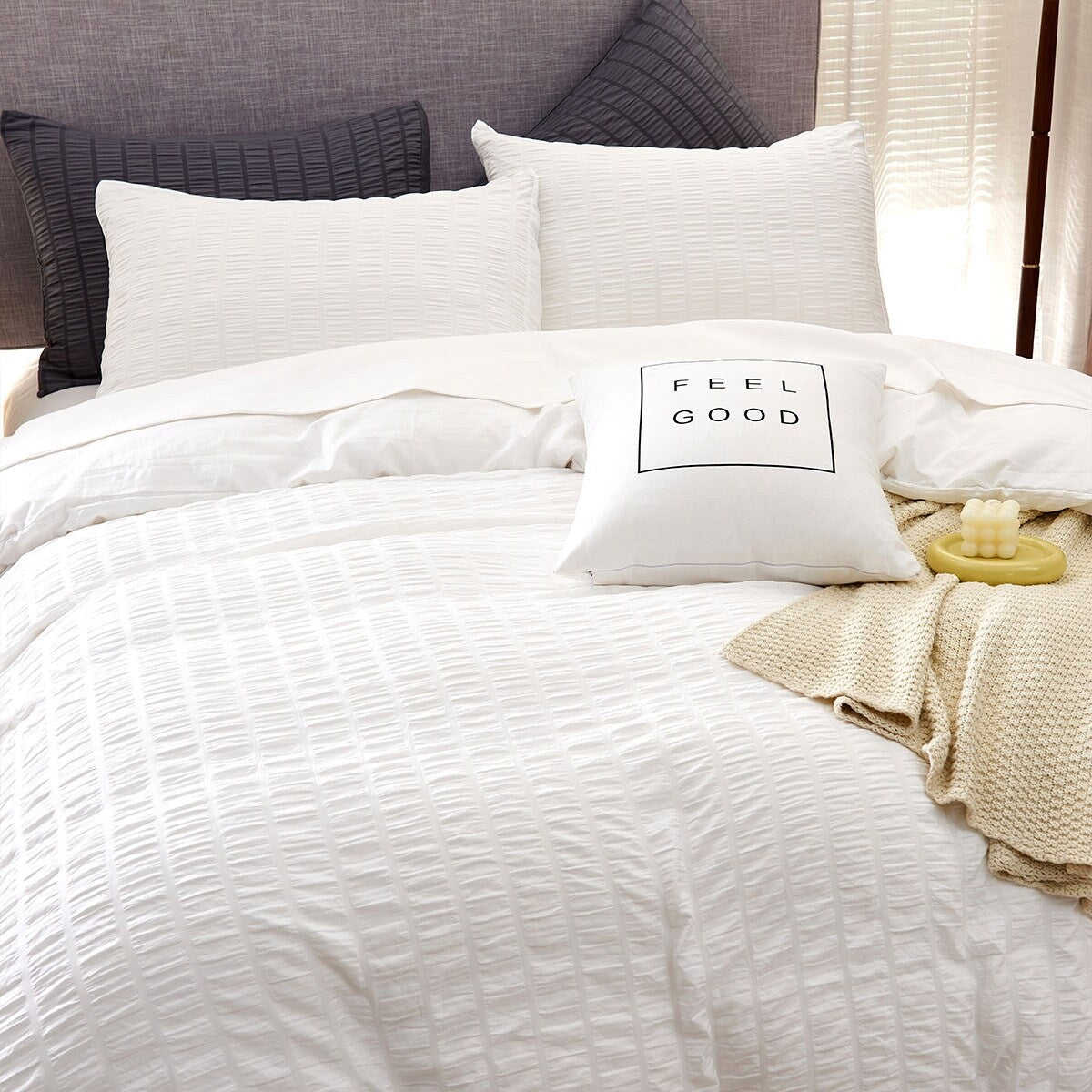 Seersucker Duvet Cover Set