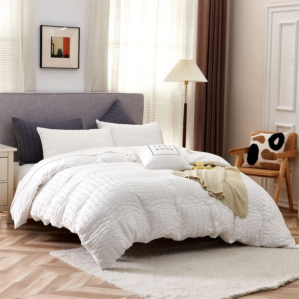 Seersucker Duvet Cover Set