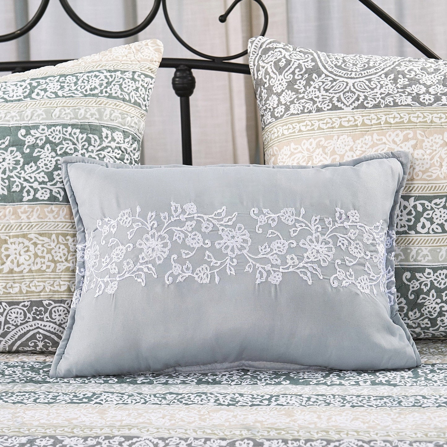 Serenta 6 Piece Cotton Blend Daybed Bedspread Coverlet Set - 75 x 39