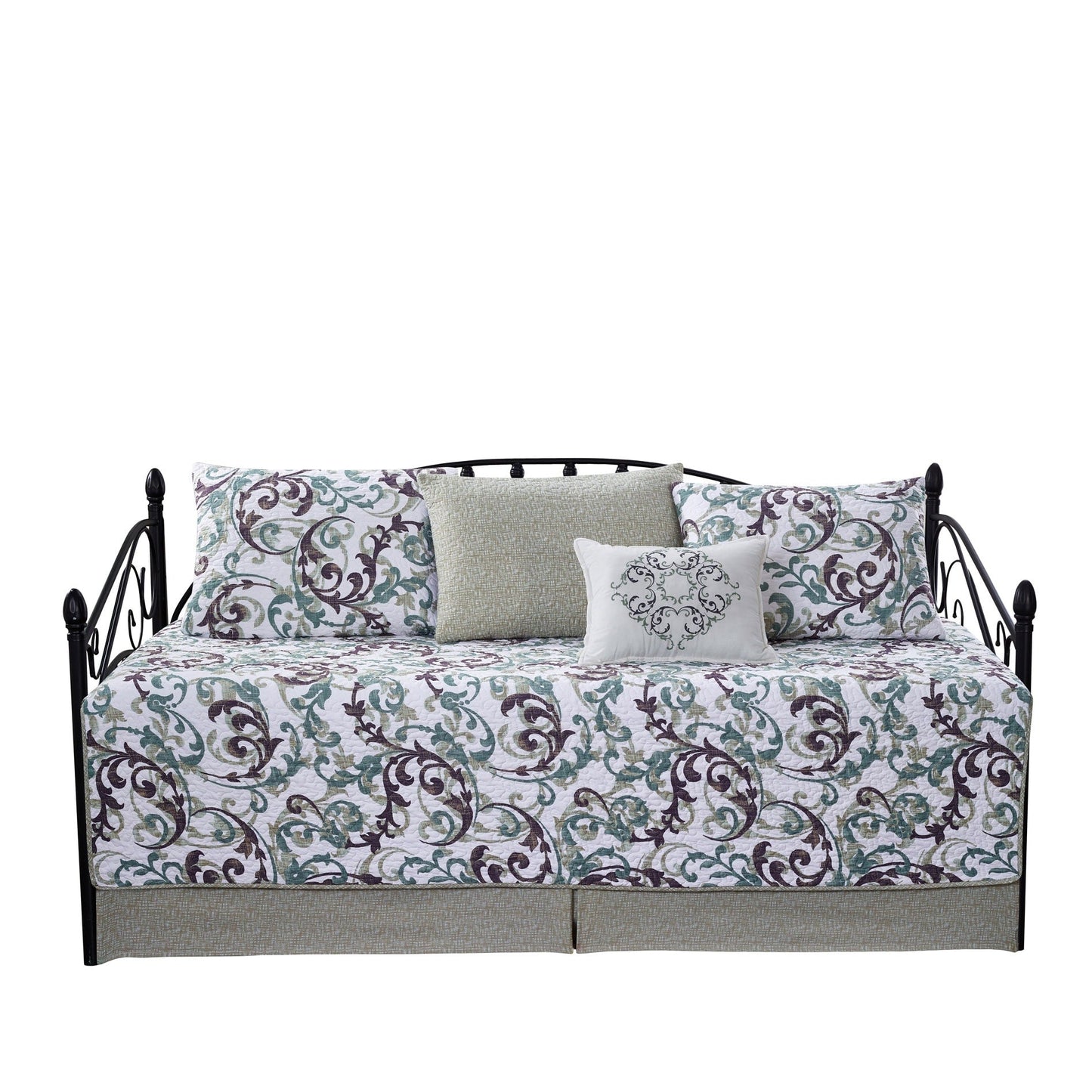 Serenta 6 Piece Cotton Blend Daybed Bedspread Coverlet Set - 75 x 39