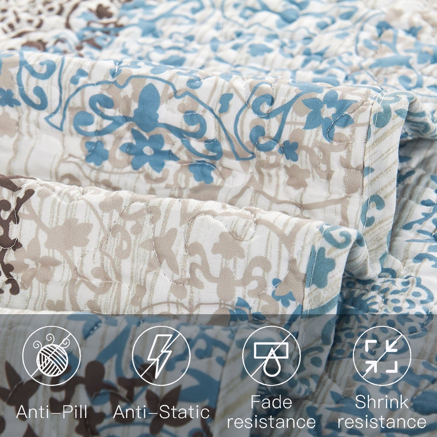 Serenta 6 Piece Cotton Blend Daybed Bedspread Coverlet Set - 75 x 39