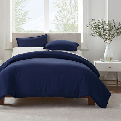 Serta Simply Clean Antimicrobial 3 Piece Duvet Set
