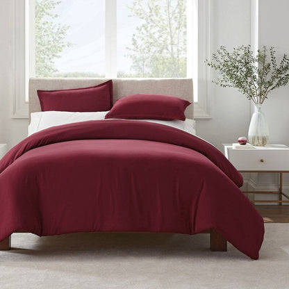Serta Simply Clean Antimicrobial 3 Piece Duvet Set