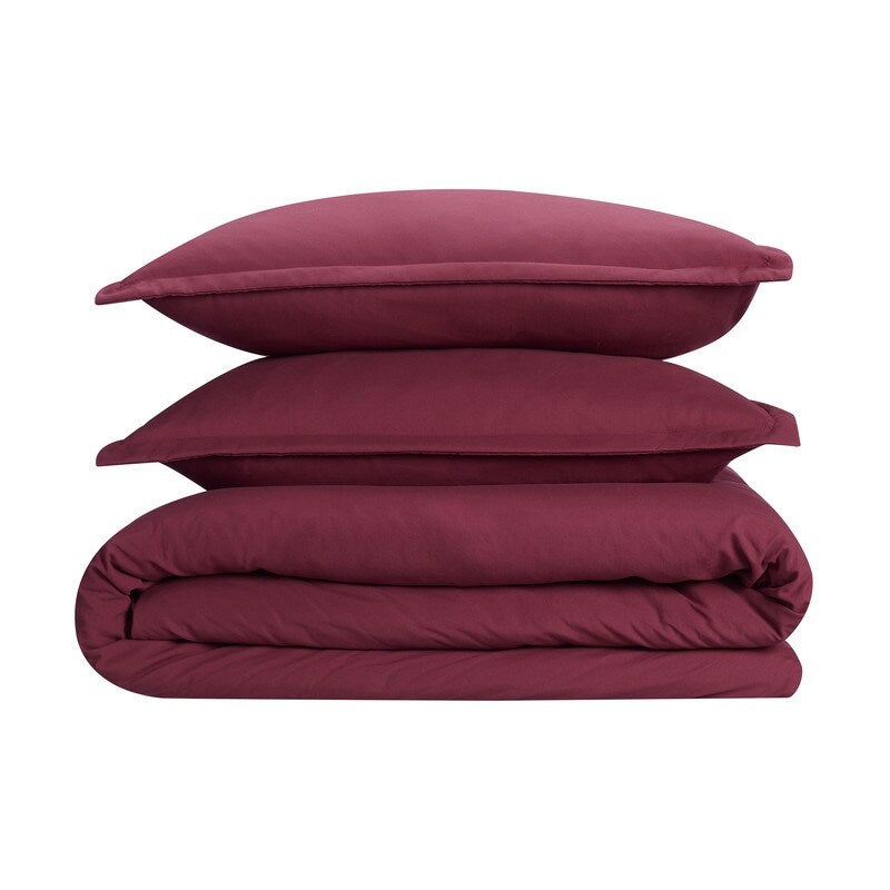 Serta Simply Clean Antimicrobial 3 Piece Duvet Set