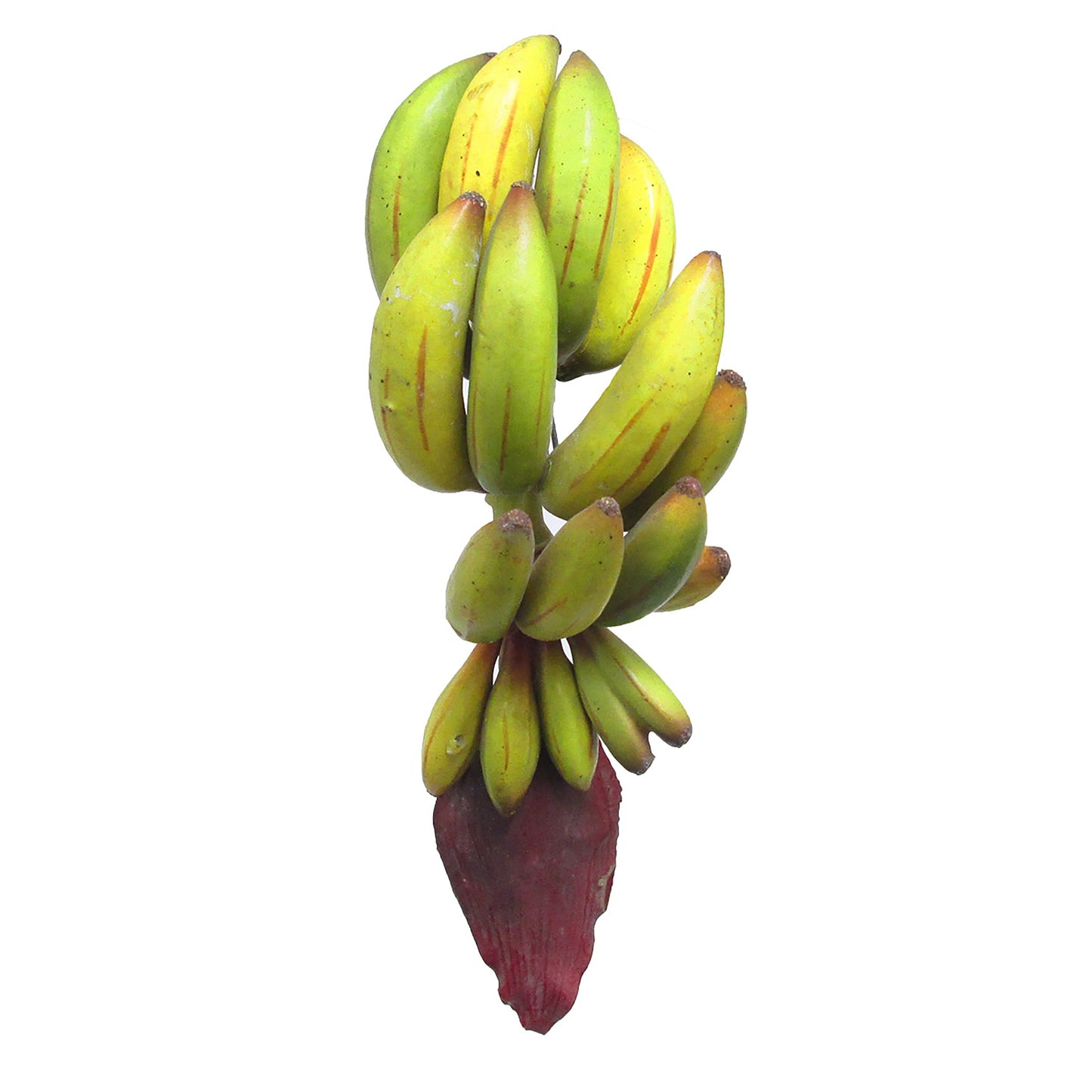 Set of 2 Artificial Banana Cluster Prop Fruit Decor Accent Piece 11in - 11 L x 4 W x 4.5 DP