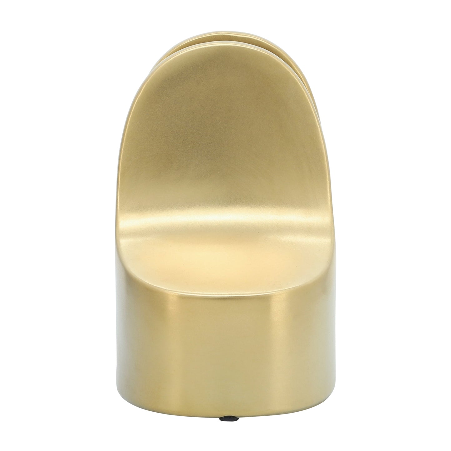 Sagebrook Home Modern Glam Set of 2 Ceramic Bookends Contemporary Simple Gold Bookend Set - 4 x 3 x 6