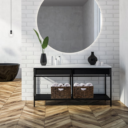 Seville Classics Foldable Handwoven Cube Storage Basket (2-Pack)