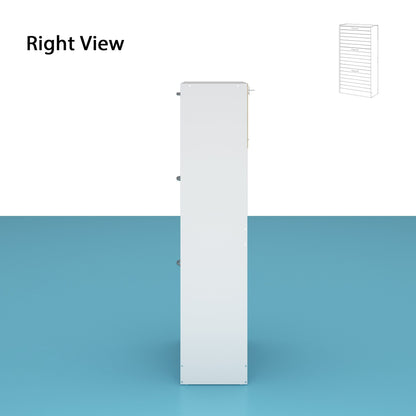 Shoe Cabinet Narrow Shoe Cabinet with 3 Flip Door Space Saving 3 Color