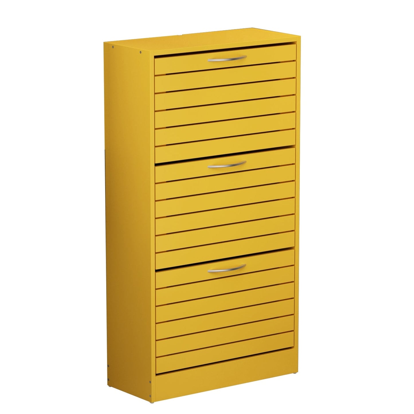 Shoe Cabinet Narrow Shoe Cabinet with 3 Flip Door Space Saving 3 Color