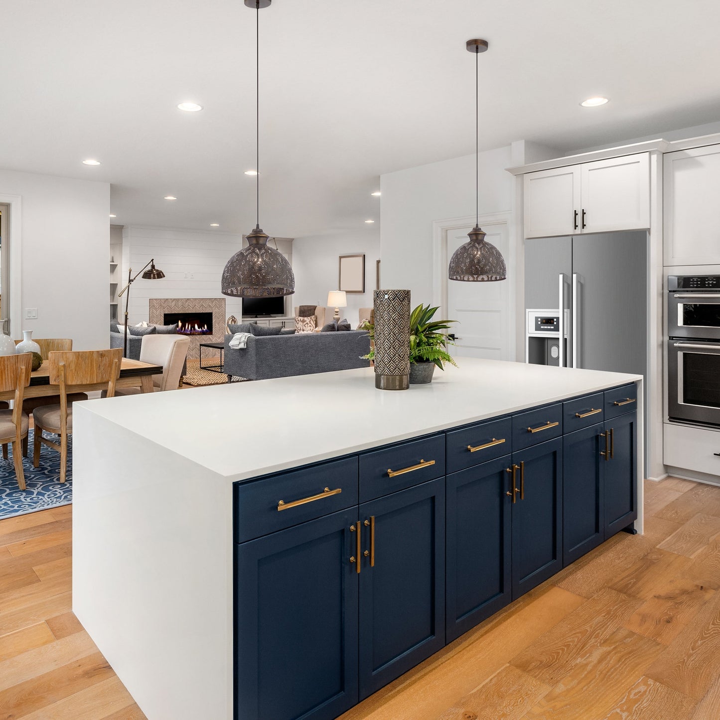 Sigrid River of Goods Antique Bronze Metal Bowl-Shade Pendant Lamp - 11 x 11 x 11.25/70.25