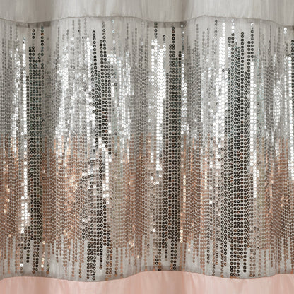 Silver Orchid Gregor Abstract Night Sky Two-tone Shower Curtain