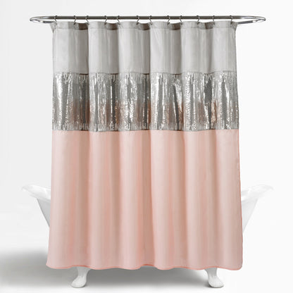 Silver Orchid Gregor Abstract Night Sky Two-tone Shower Curtain