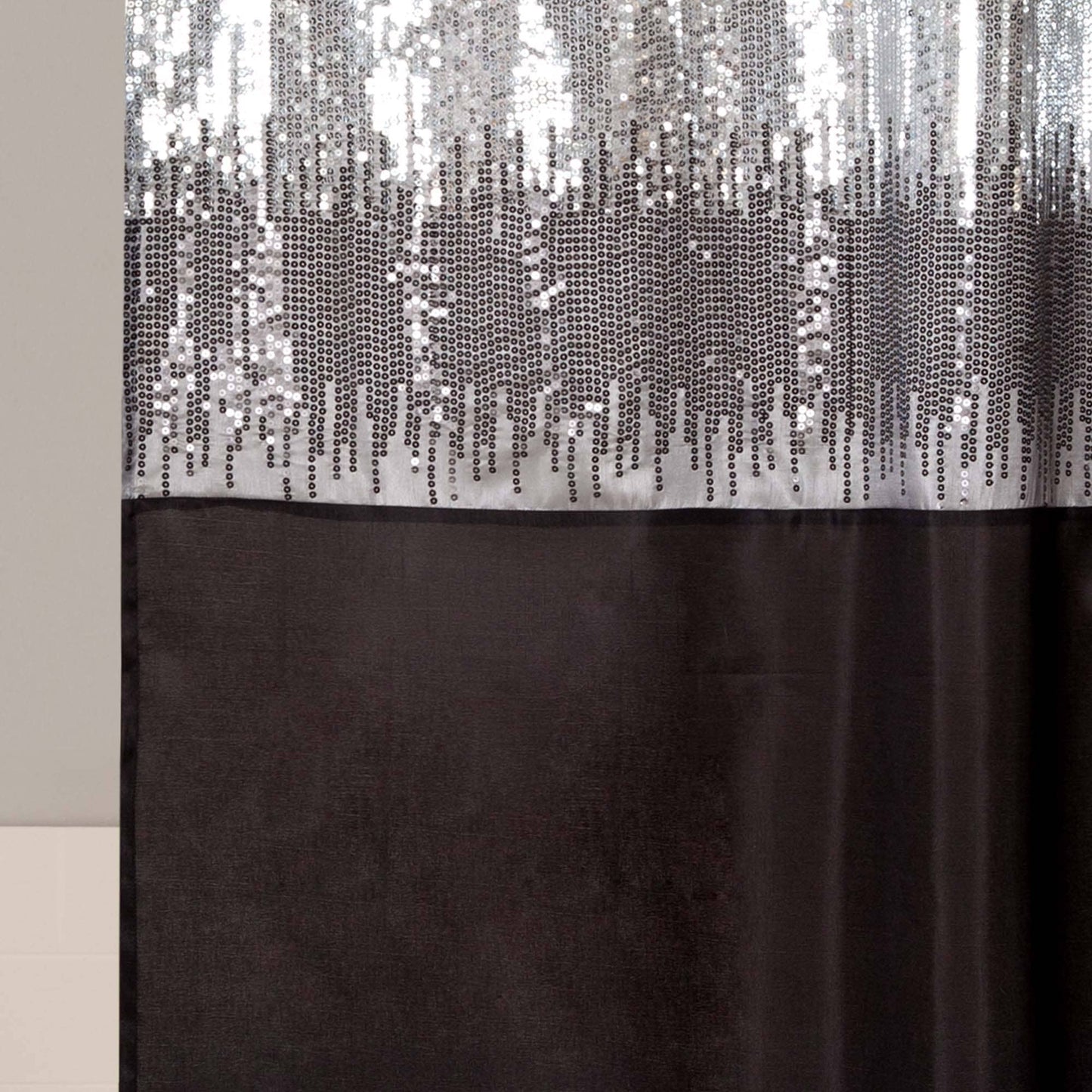 Silver Orchid Gregor Abstract Night Sky Two-tone Shower Curtain