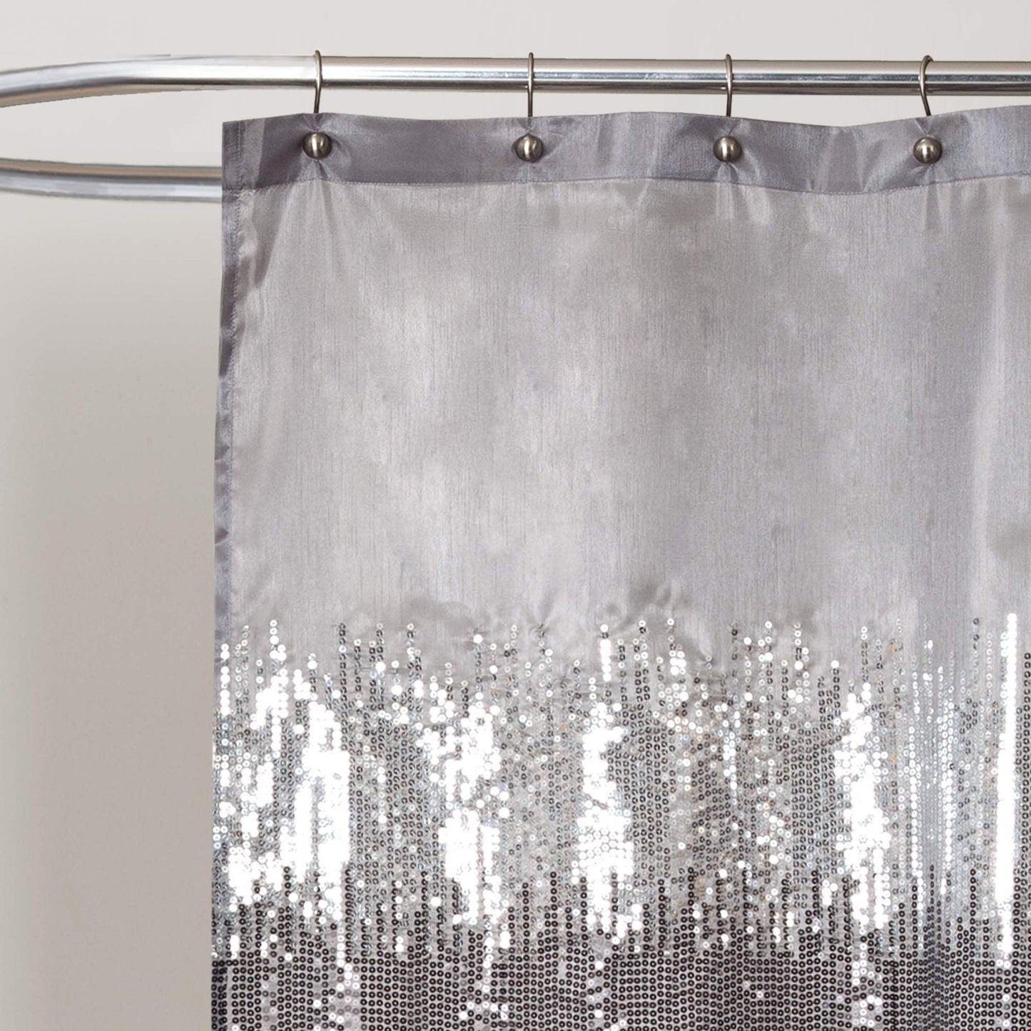 Silver Orchid Gregor Abstract Night Sky Two-tone Shower Curtain