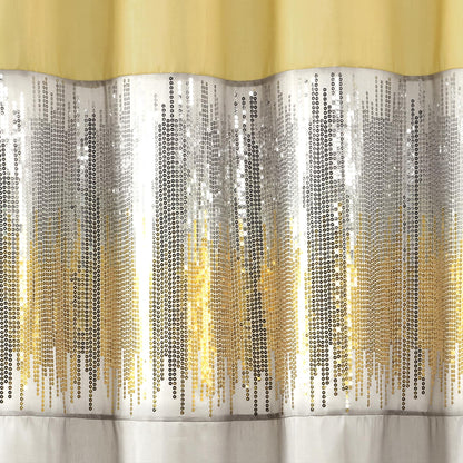 Silver Orchid Gregor Abstract Night Sky Two-tone Shower Curtain