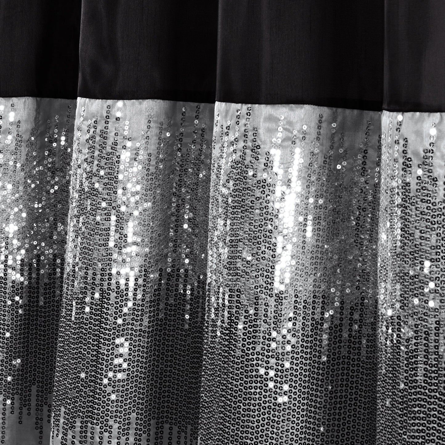 Silver Orchid Gregor Abstract Night Sky Two-tone Shower Curtain