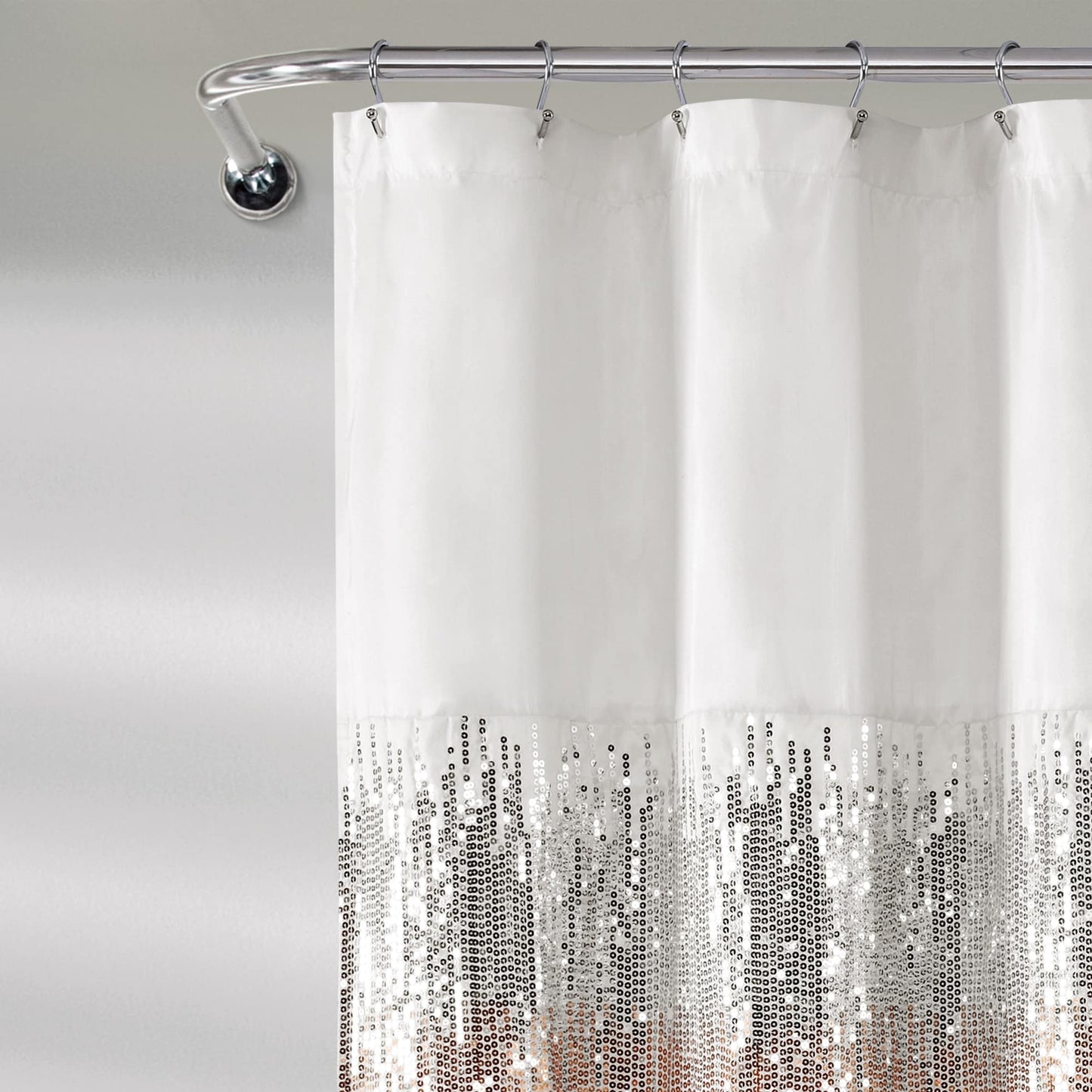 Silver Orchid Gregor Abstract Night Sky Two-tone Shower Curtain