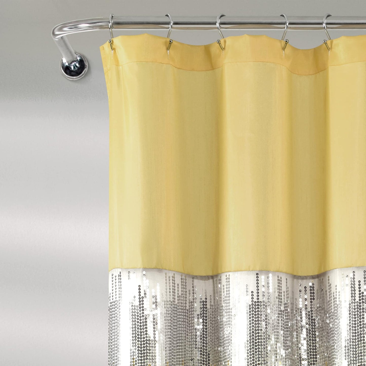 Silver Orchid Gregor Abstract Night Sky Two-tone Shower Curtain