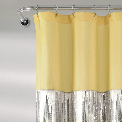 Silver Orchid Gregor Abstract Night Sky Two-tone Shower Curtain