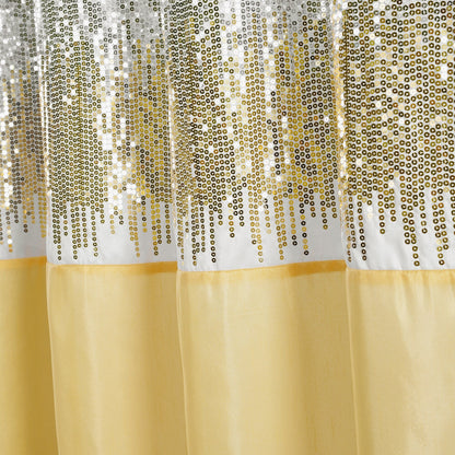 Silver Orchid Gregor Abstract Night Sky Two-tone Shower Curtain