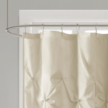 Madison Park Laurel Tufted Semi-Sheer Shower Curtain