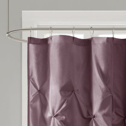 Madison Park Laurel Tufted Semi-Sheer Shower Curtain
