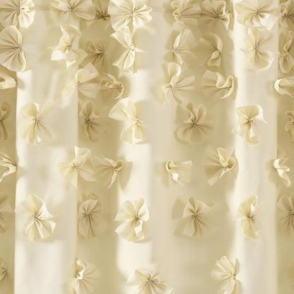 Silver Orchid Sterling Polyester Shower Curtain