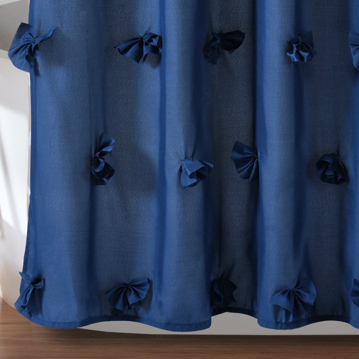 Silver Orchid Sterling Polyester Shower Curtain