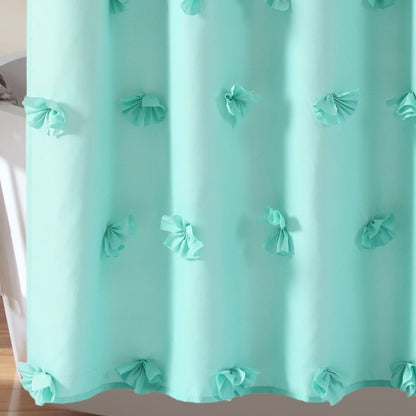 Silver Orchid Sterling Polyester Shower Curtain
