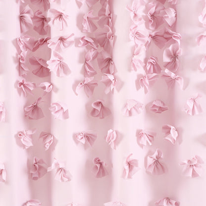 Silver Orchid Sterling Polyester Shower Curtain