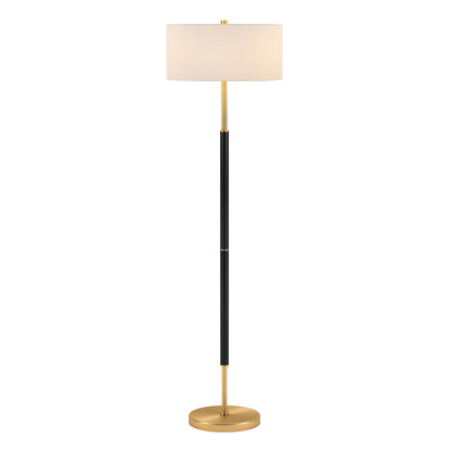 Simone 2-Light Floor Lamp with Fabric Shade