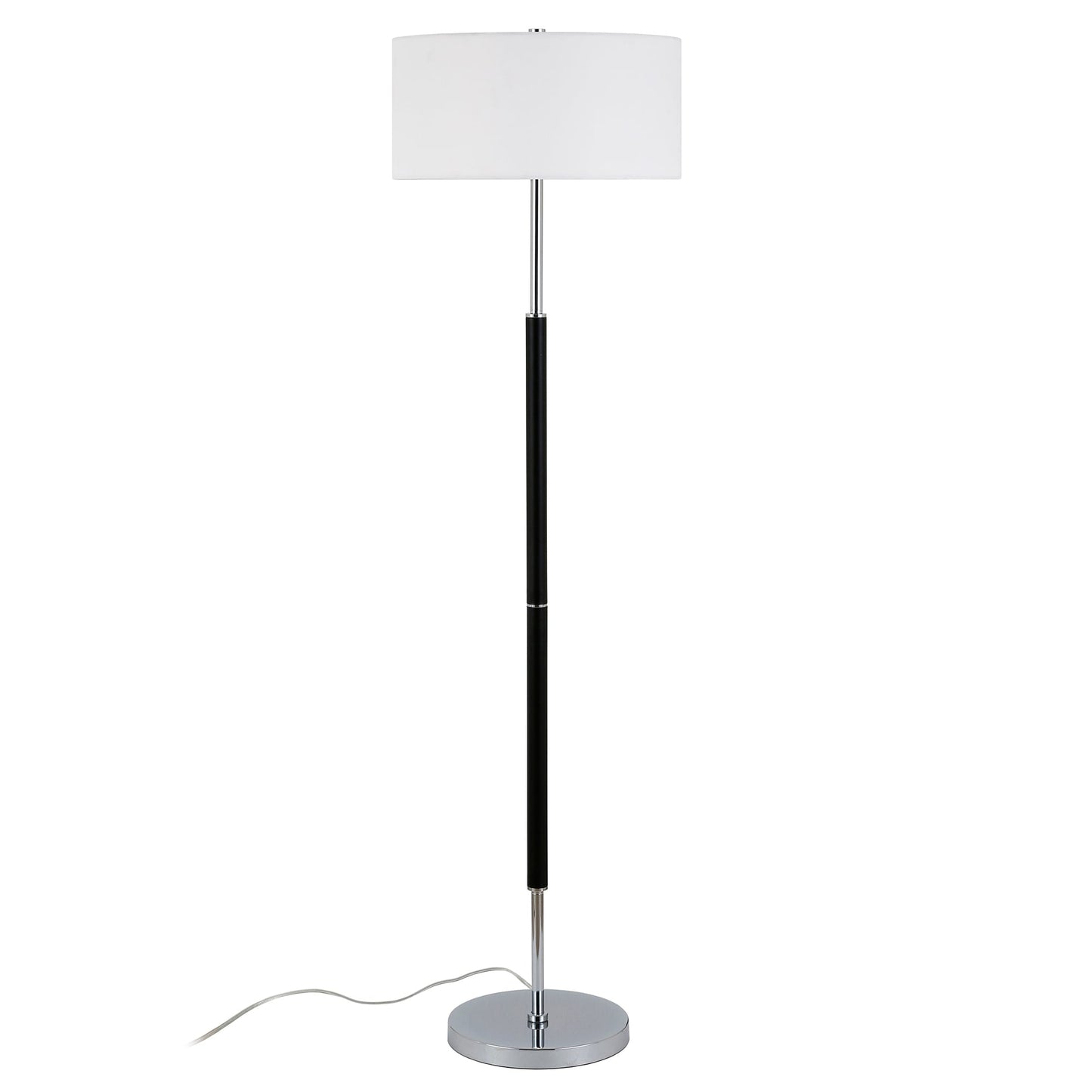 Simone 2-Light Floor Lamp with Fabric Shade