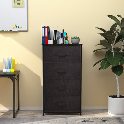 Modern 4/8/10-drawer Bedroom Fabric Dresser Storage Tower with Wood Top