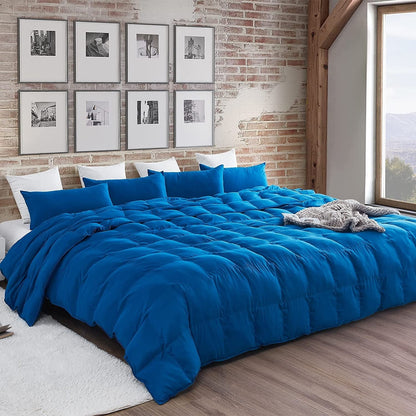 Snorze® Cloud Comforter Set - Coma Inducer® Oversized Bedding in True Blue