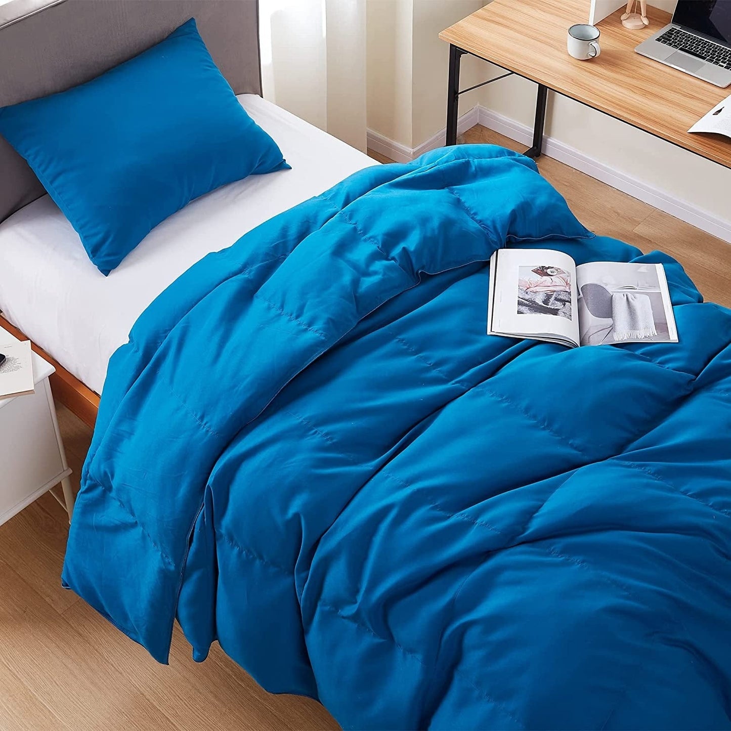 Snorze® Cloud Comforter Set - Coma Inducer® Oversized Bedding in True Blue