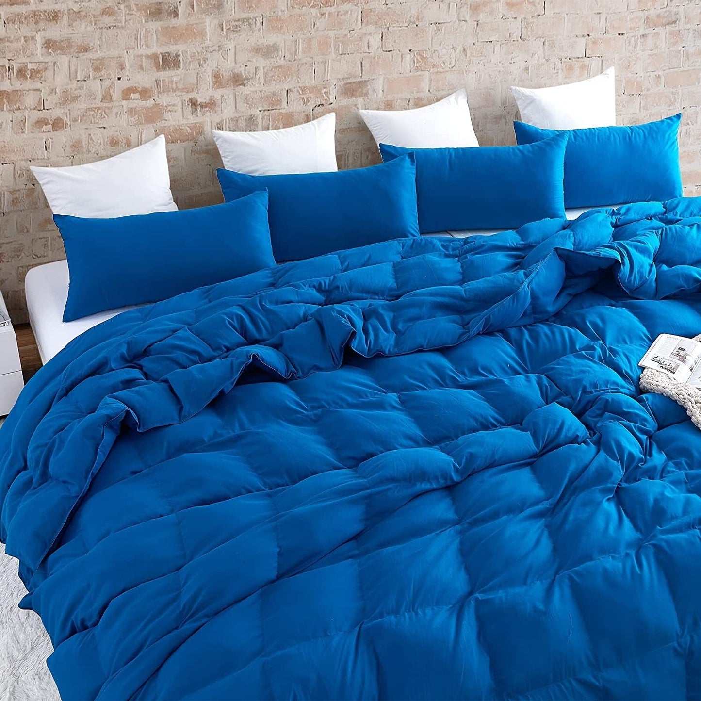 Snorze® Cloud Comforter Set - Coma Inducer® Oversized Bedding in True Blue