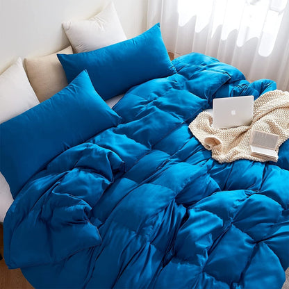 Snorze® Cloud Comforter Set - Coma Inducer® Oversized Bedding in True Blue