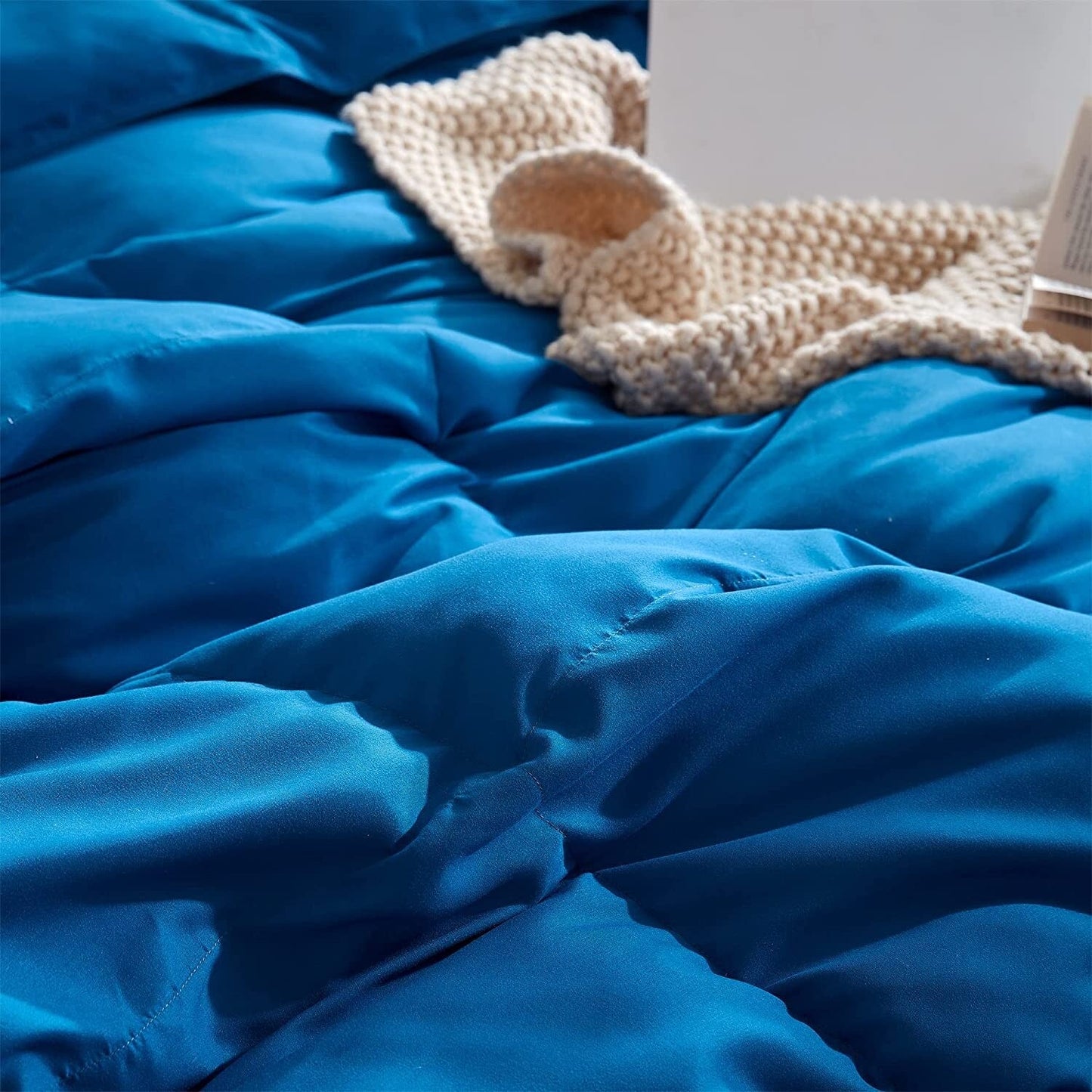 Snorze® Cloud Comforter Set - Coma Inducer® Oversized Bedding in True Blue