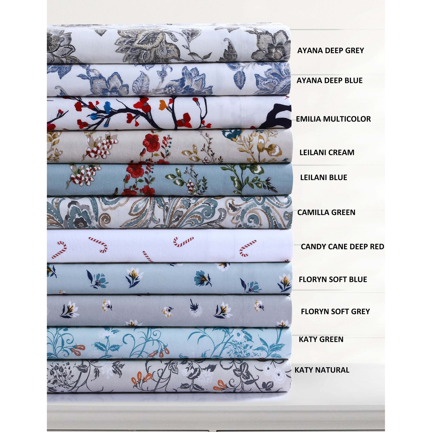 Soft 170-GSM Cotton Flannel Printed Extra Deep Pocket Sheet Set