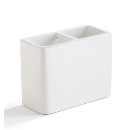 Solid Lacquer White Bath Accessory Collection