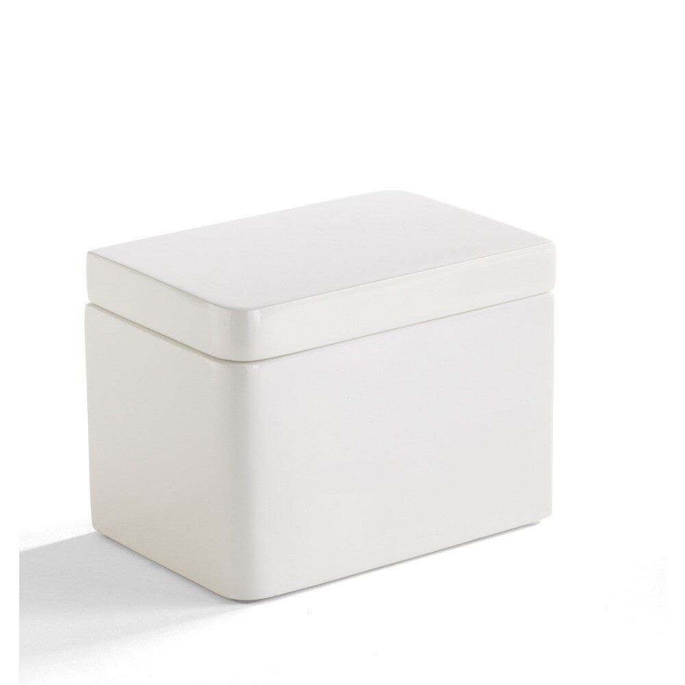 Solid Lacquer White Bath Accessory Collection