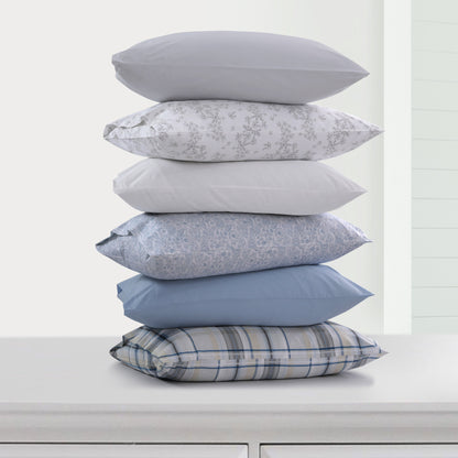 Solid or Printed 300 Thread Count Cotton Percale Extra Deep Pocket Sheet Set