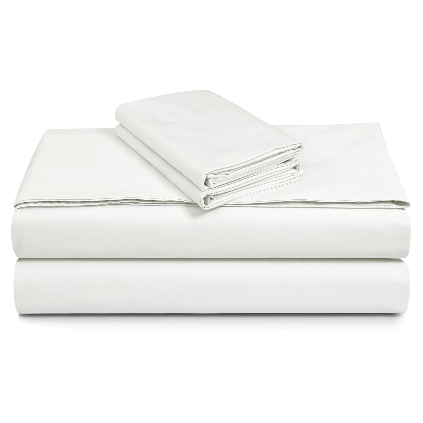 Solid or Printed 300 Thread Count Cotton Percale Extra Deep Pocket Sheet Set