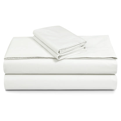 Solid or Printed 300 Thread Count Cotton Percale Extra Deep Pocket Sheet Set