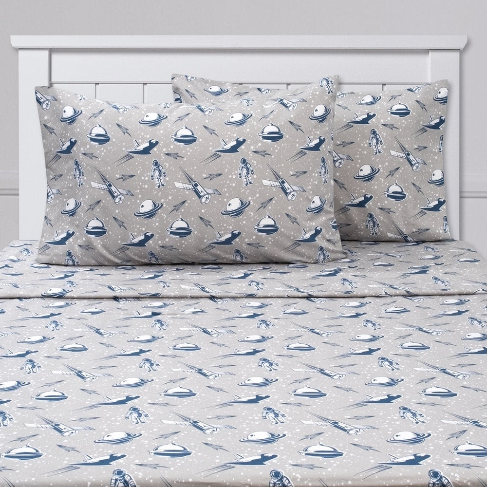 Spaceships Sheet Set by Sweet Home Collection - Multi